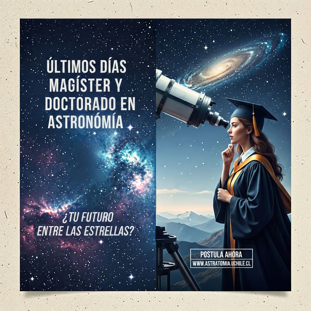 🎓 ÚLtimos Días: Magister y Doctorado en Astronomía U. de Chile, ¿Tu Futuro Entre las Estrellas? 🎓 ÚLtimos Días: Magister y Doctorado en Astronomía U. de Chile, ¿Tu Futuro Entre las Estrellas?